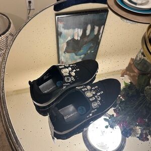 BCBGeneration Black Sneakers with Silver Accents